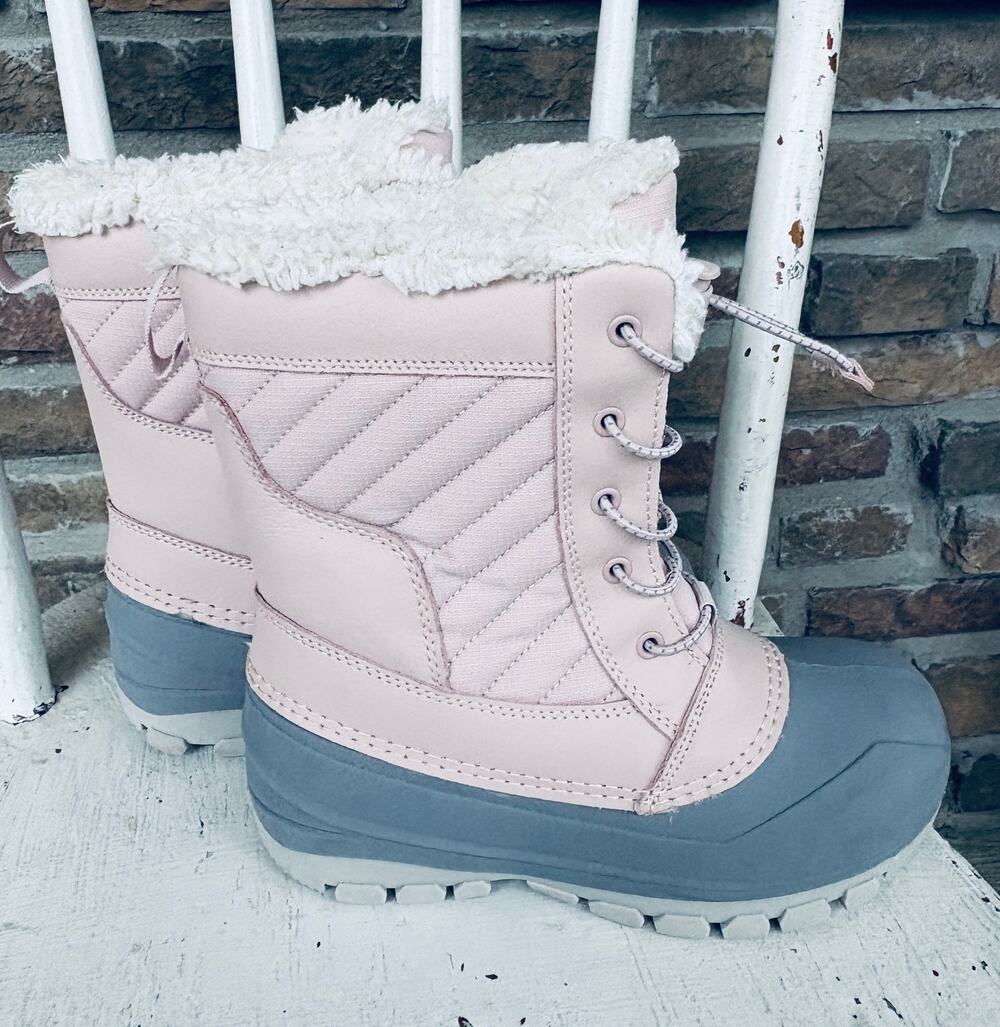 Girls' All in Motion Skylar Waterproof Snow Boots, Size 1